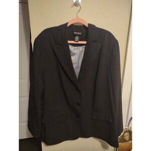 Maggie Barnes Lined Blazer 3X Office Preppy Work‎ Career Minimalist Timeless